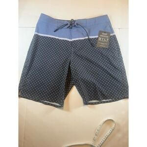 BYLT Coastal Board Short Mens Medium Premium Basics 8" Beach